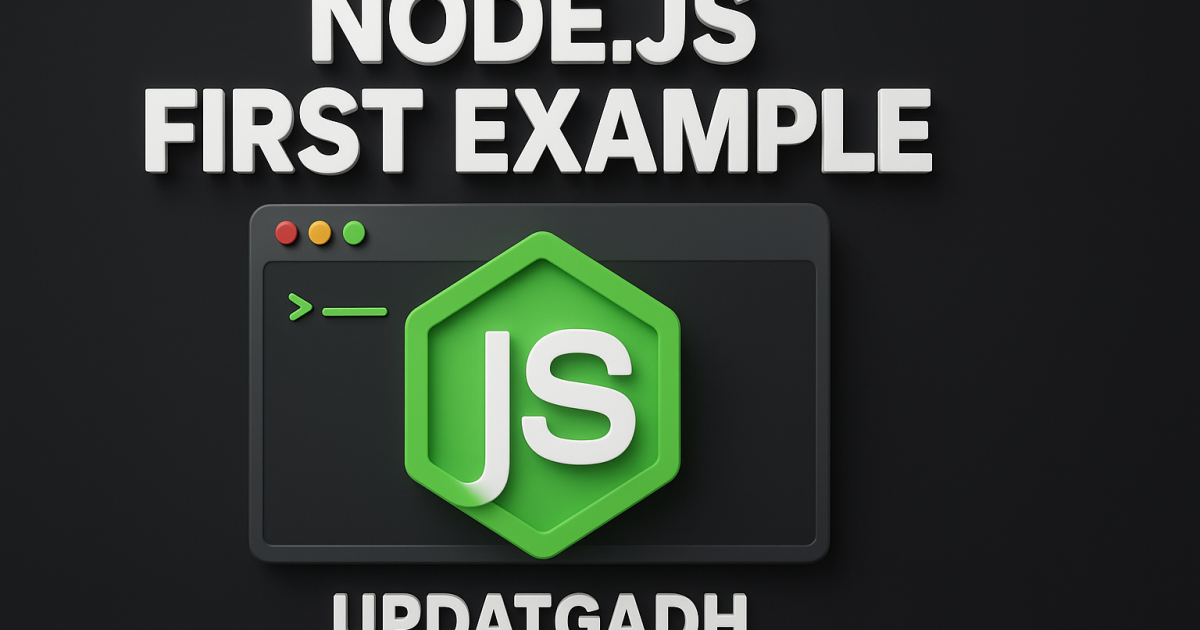 Node.js First Example