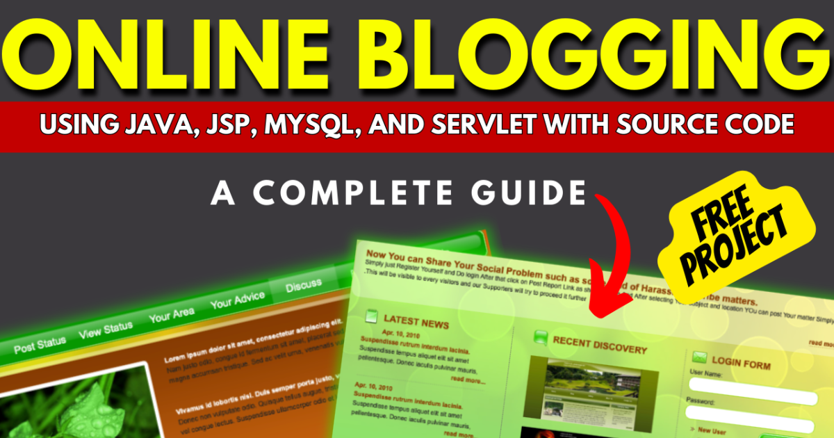 Online Blogging System Project