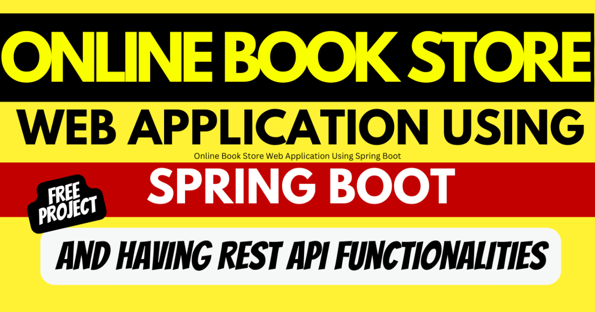 Online Book Store Web Application Using Spring Boot