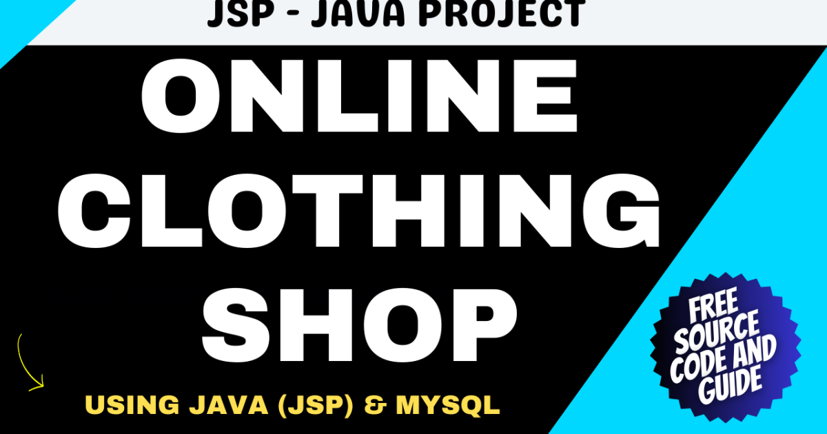 Online Clothing Shop using Java