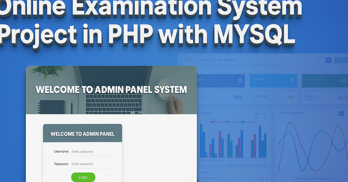 Online Examination System Project in PHP with MySQL