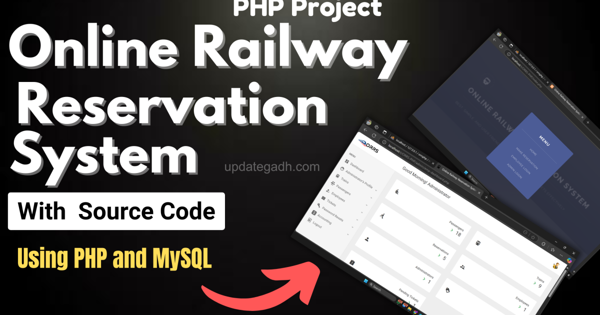 Online Railway Reservation System in PHP - Online Railway Reservation System