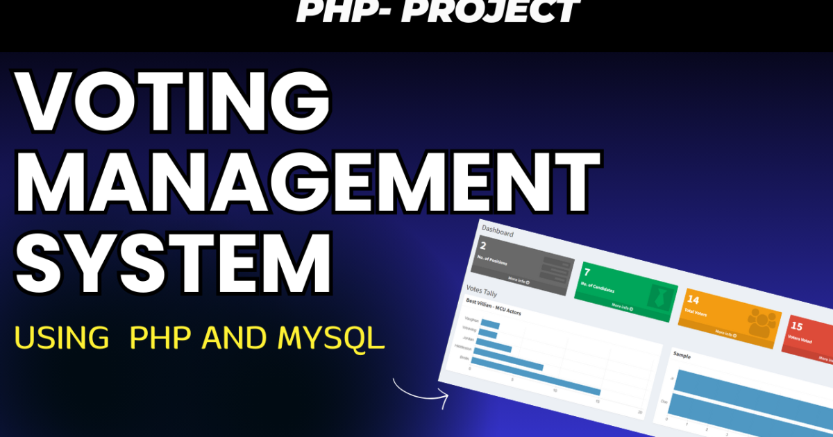 Online Voting Management System in PHP and MySQL