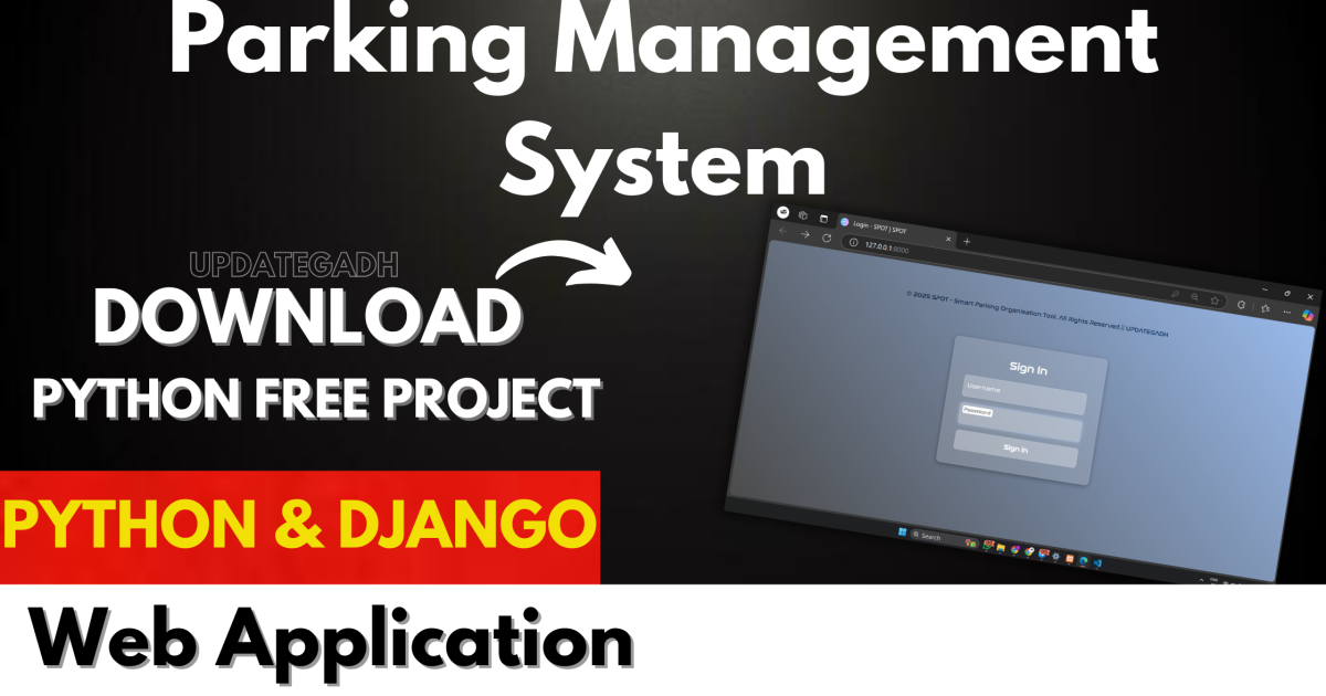 Parking Management System Using Python & Django