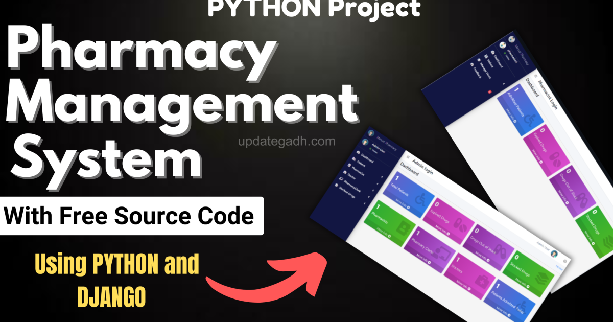 Pharmacy Management System Using Python Django With Free Source Code - Pharmacy Management System
