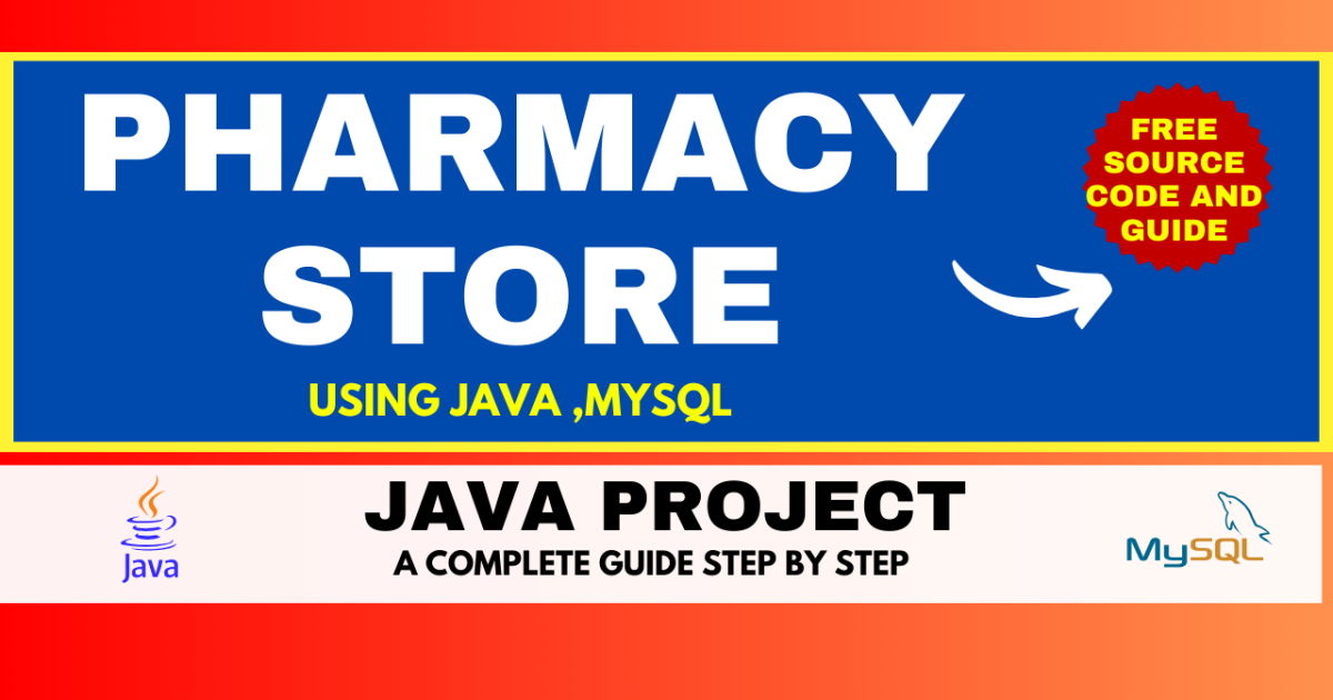 Pharmacy Store build with Java, MySQL