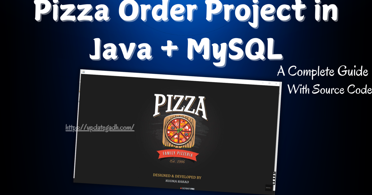 Pizza Order Project in Java + MySQL - Pizza Order Project in Java + MySQL