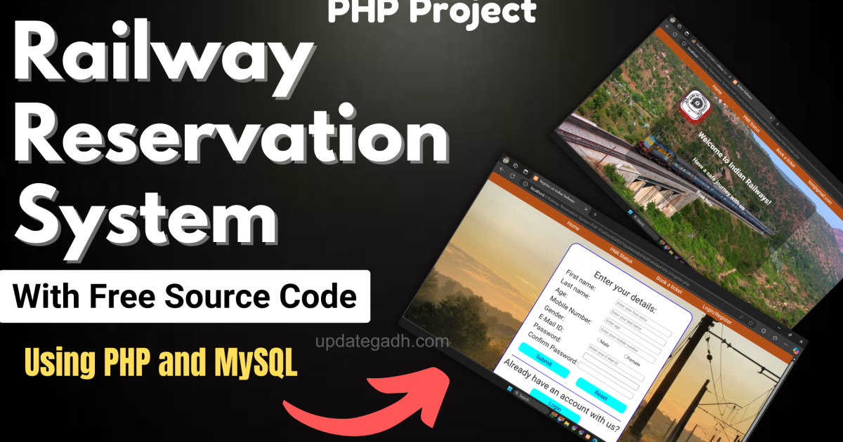 Railway Reservation System Using PHP and MySQL - Railway Reservation System Using PHP and MySQL