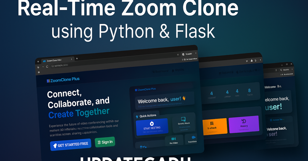 Zoom Clone using Python