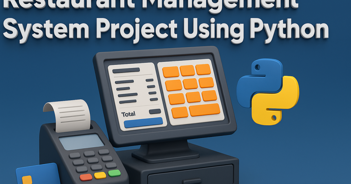 Restaurant Management System Project Using Python