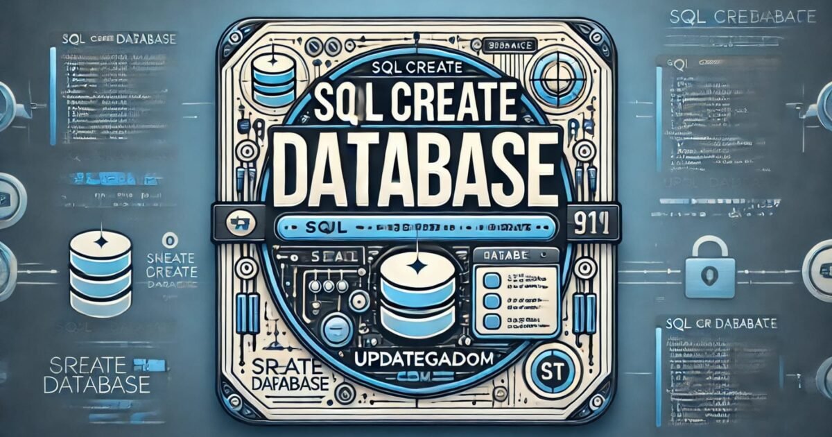 Understanding the SQL CREATE DATABASE Statement - SQL CREATE DATABASE