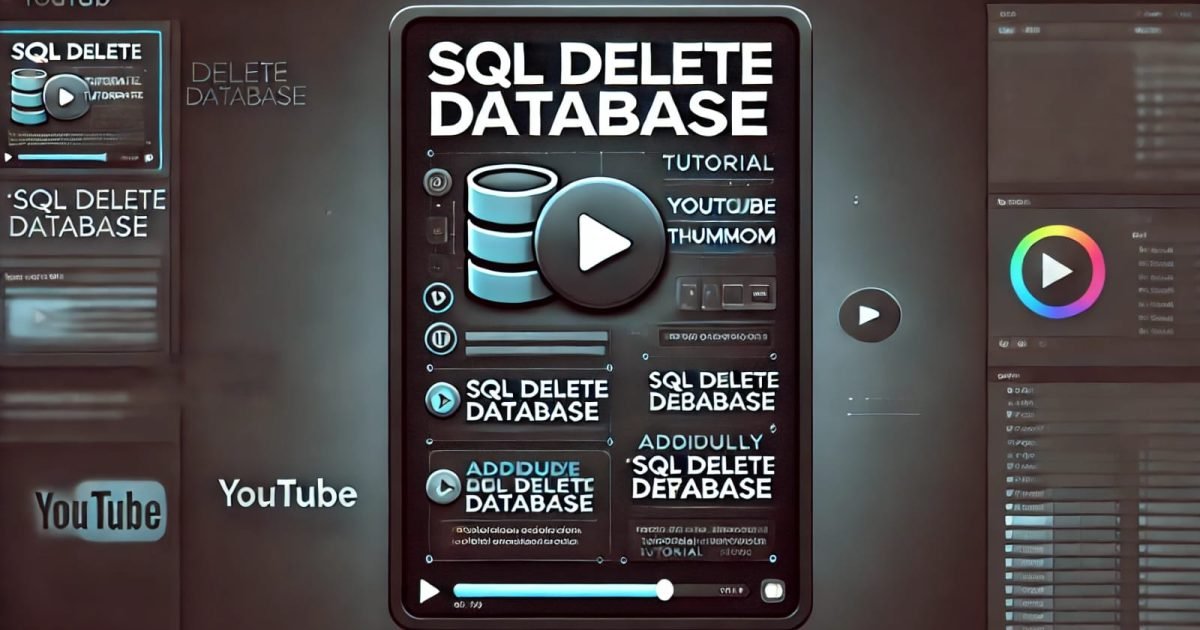 SQL DELETE DATABASE