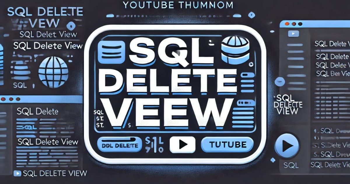 SQL DELETE VIEW