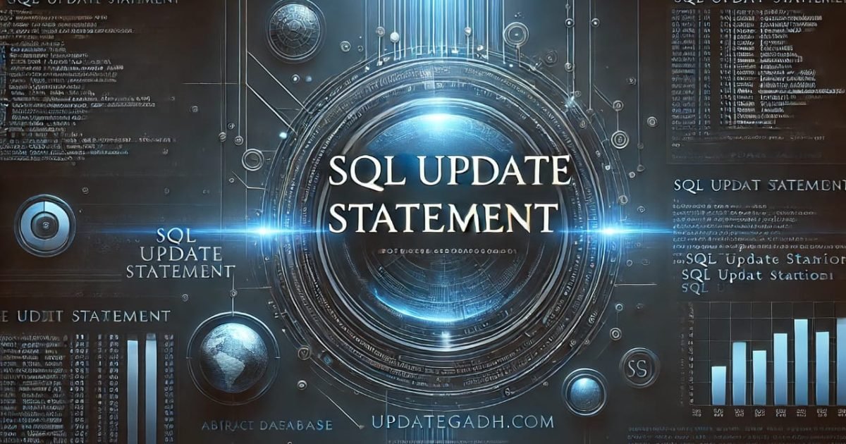 SQL UPDATE Statement