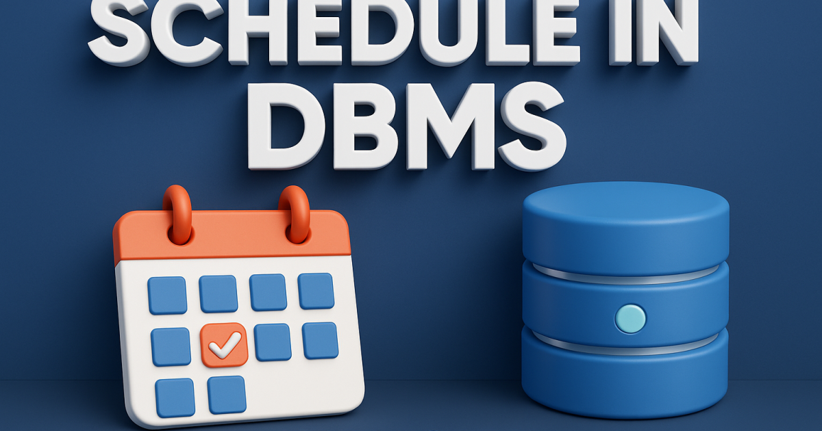 Schedule in DBMS