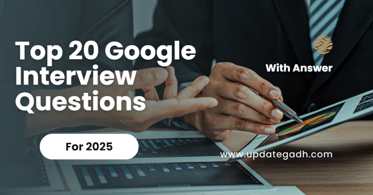 Top 20 Google Interview Questions to Ace Your Dream Job - Top 20 Google Interview Questions for 2025