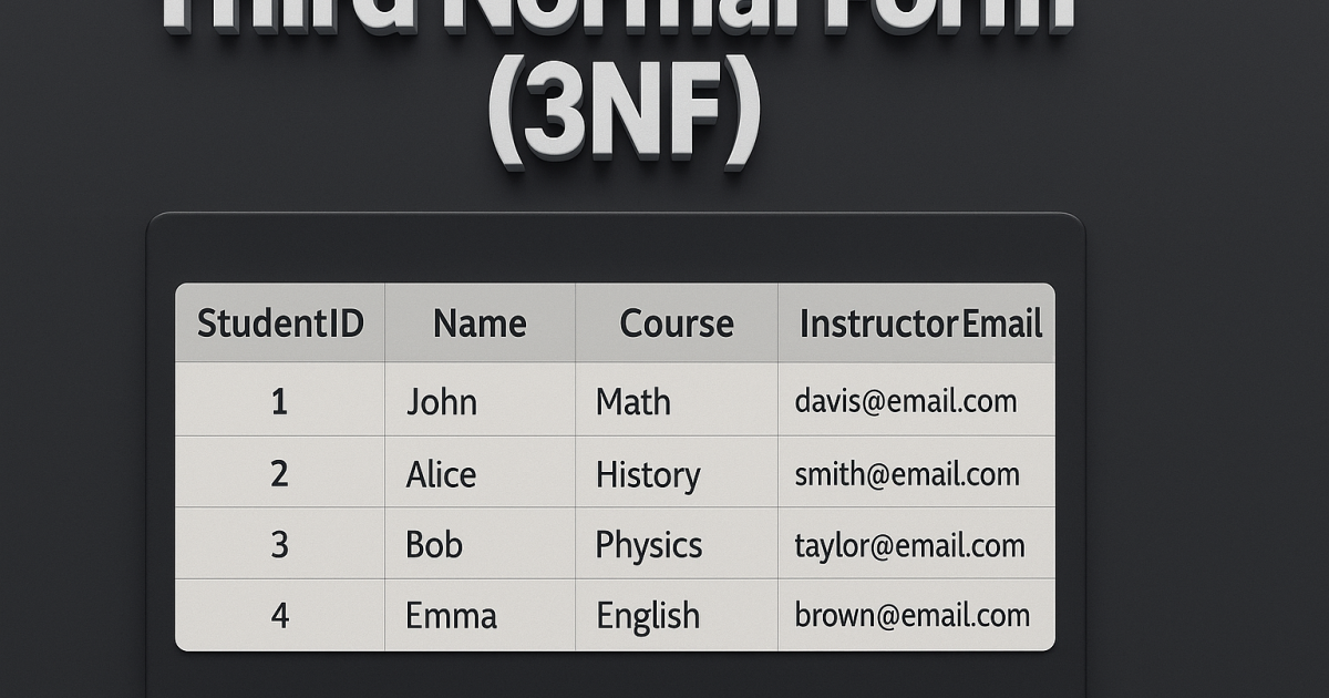 Third Normal Form (3NF)