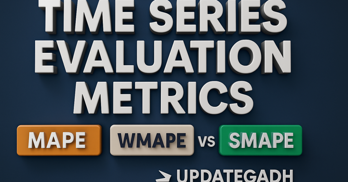 Time Series Evaluation Metrics