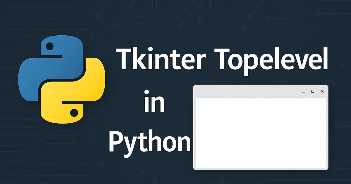 Tkinter Toplevel