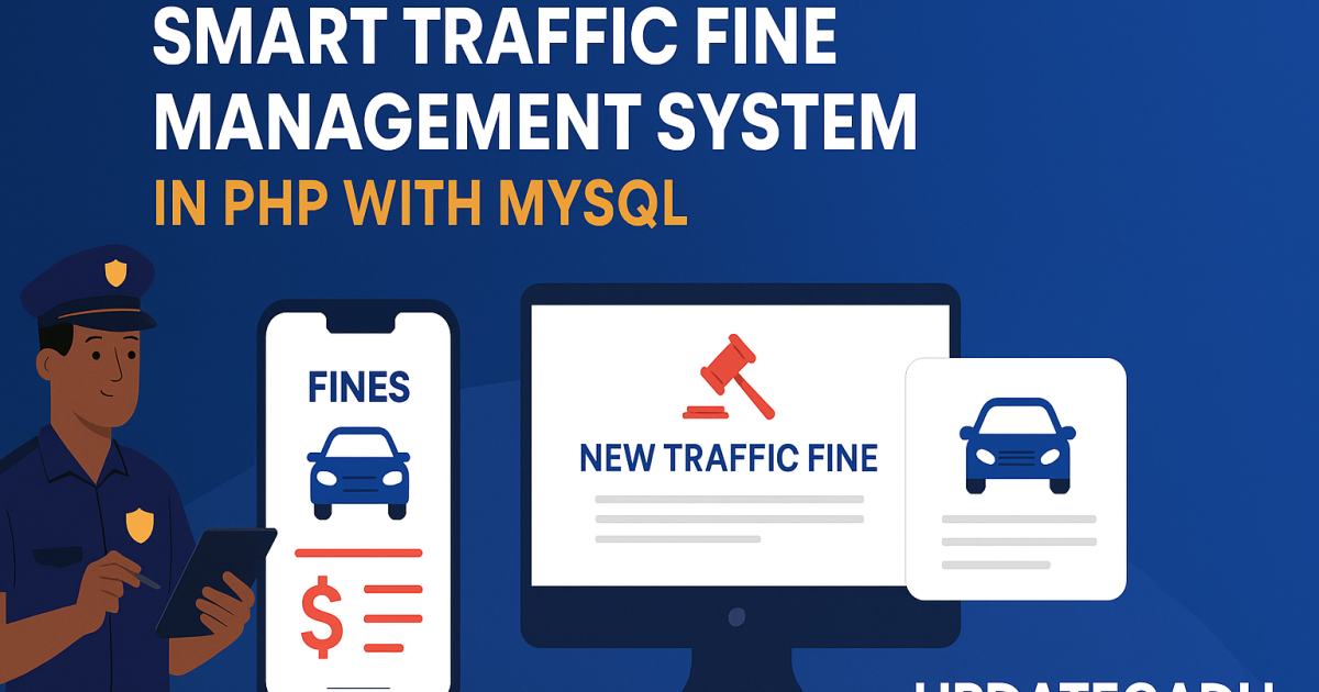 Traffic Fine Management System in PHP with MySQL