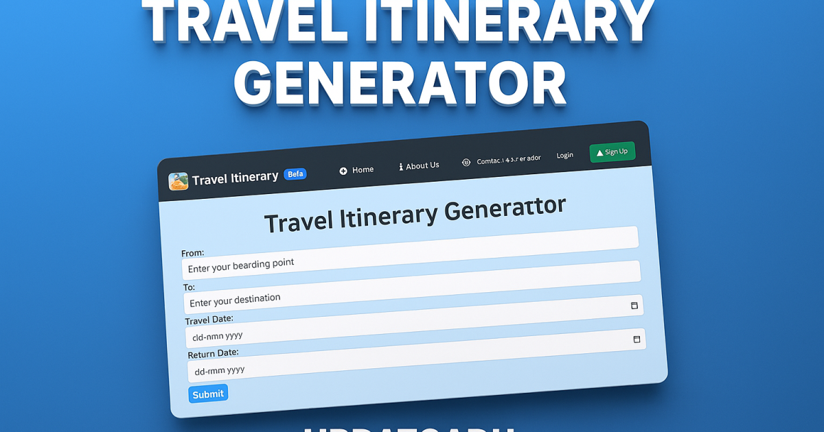 Travel Itinerary Generator