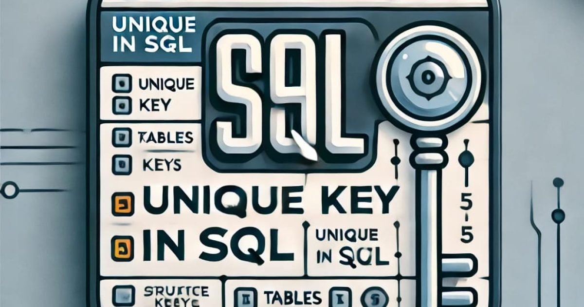 UNIQUE Key in SQL