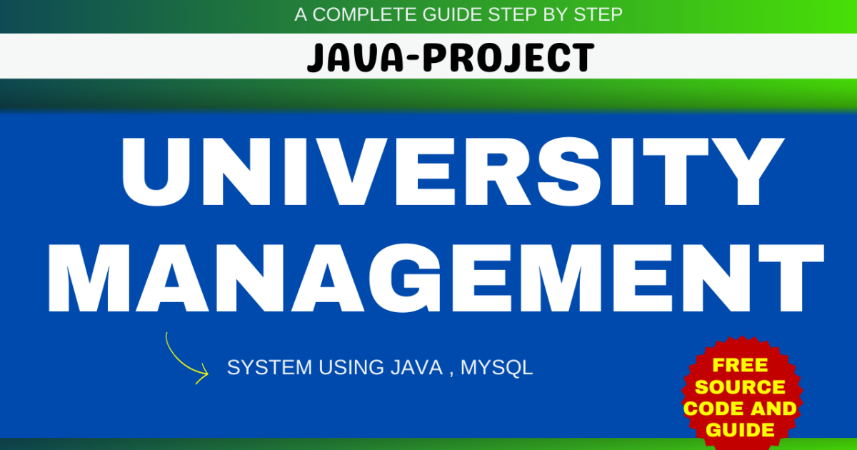 University Management in Java