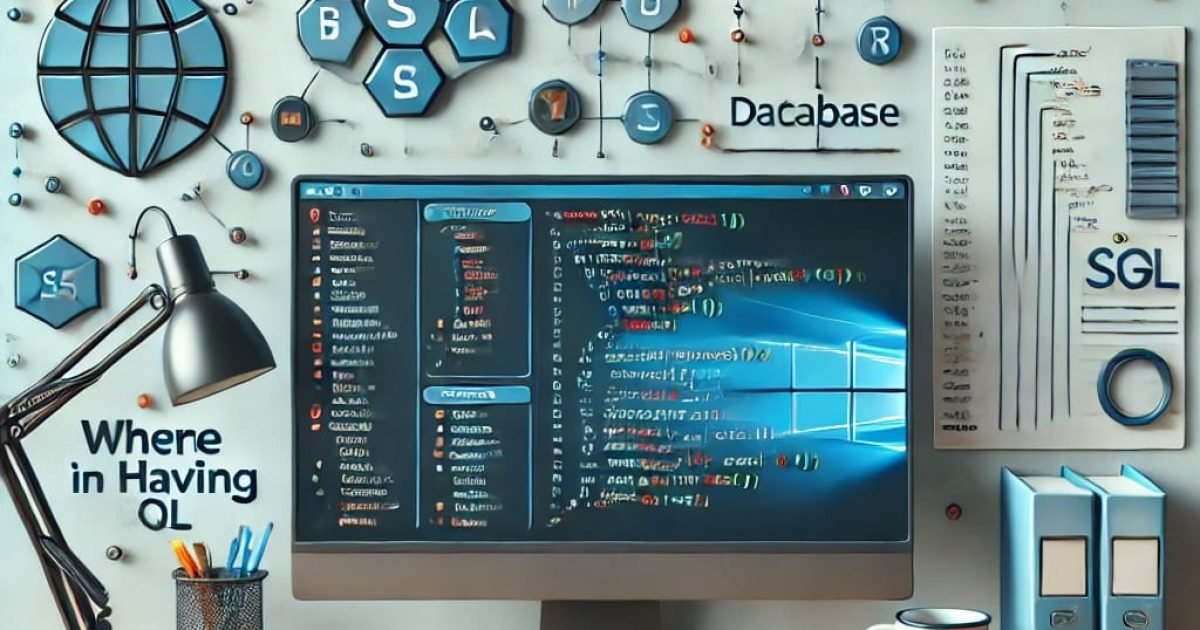 WHERE and HAVING in SQL
