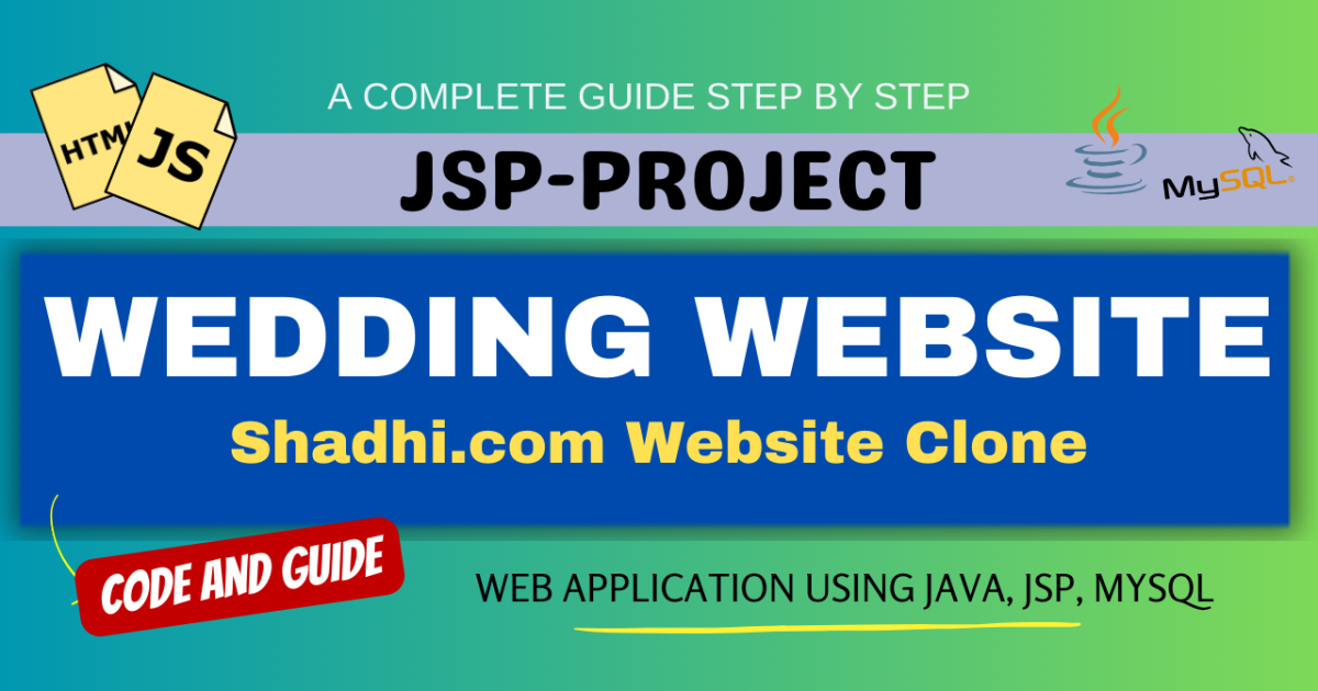 Wedding Website Using Java(JSP, Servlet, J2EE, MYSQL)