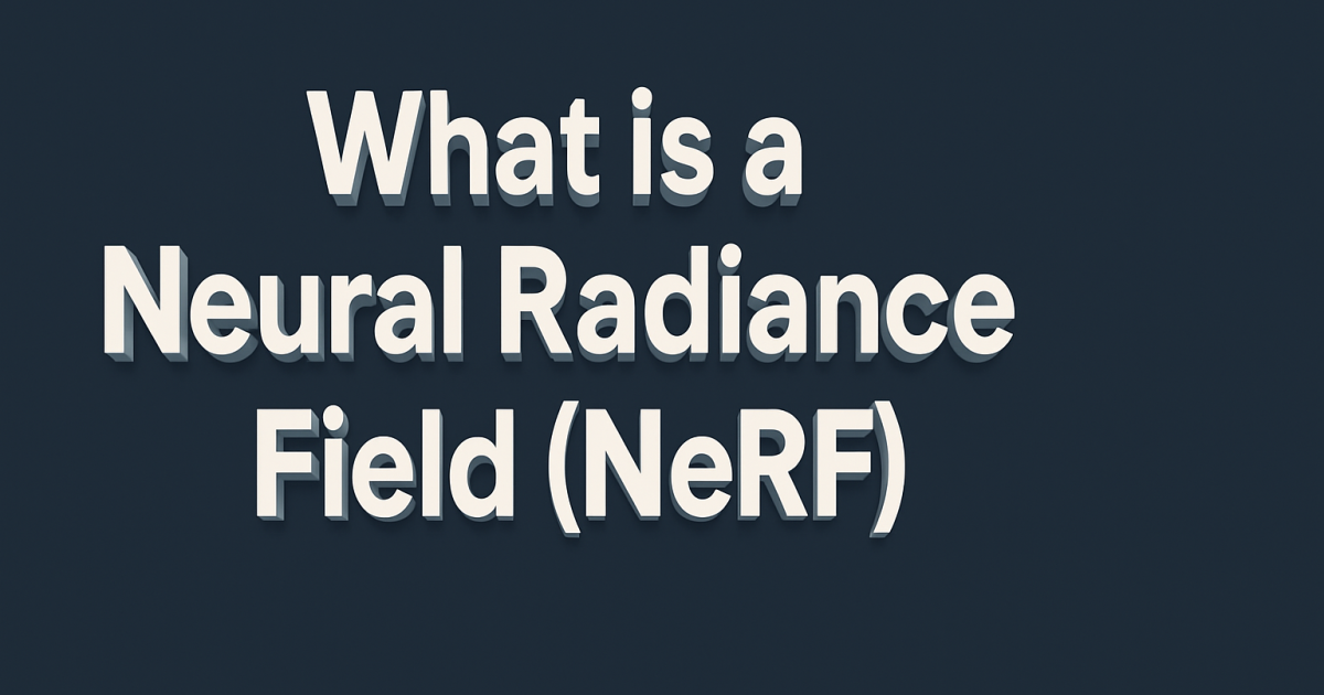 What is a Neural Radiance Field (NeRF)