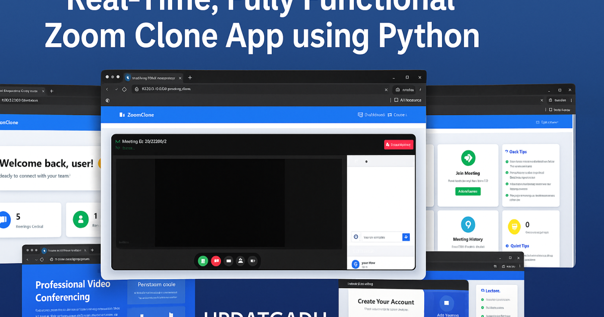 Zoom Clone App using Python