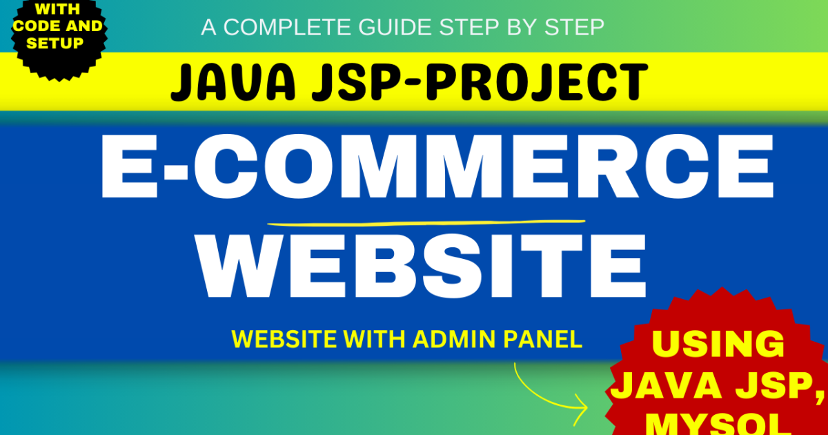eCommerce Website using Java