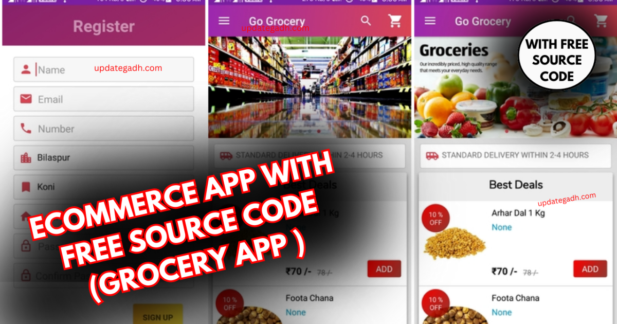 eCommerce app with Free source code (Grocery App )