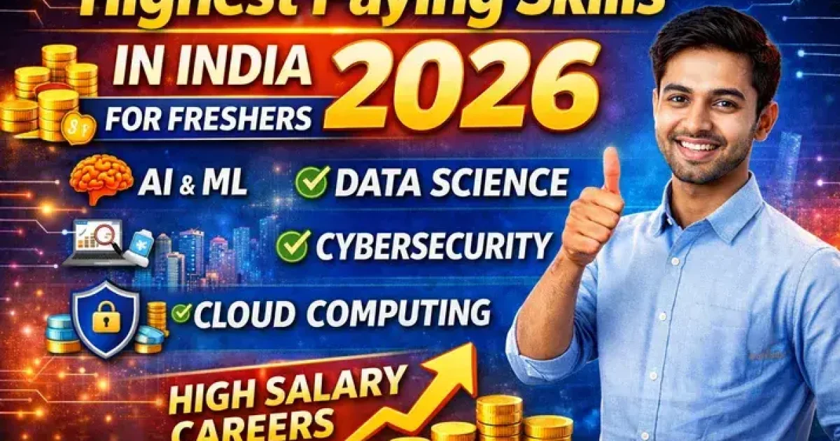 Highest paying skills in India for freshers in 2026 with high salary careers