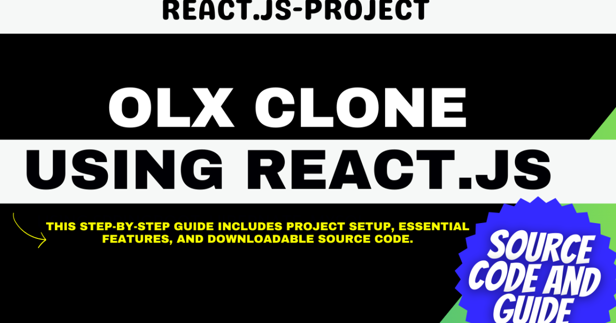 how to create an OLX clone using React