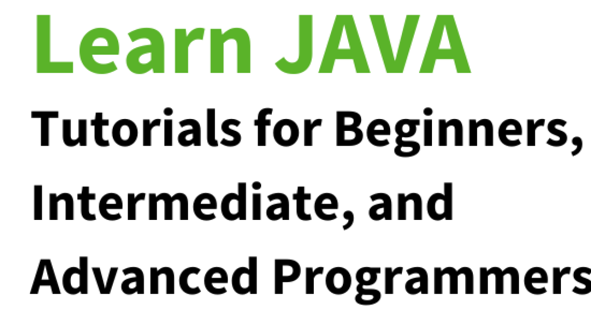 Java Exercises Basics to Advance - Free Java Programming Tutorial